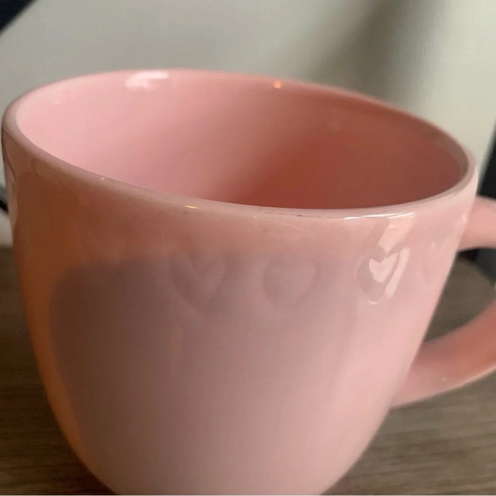 Pink Stoneware Hearts Coffee Tea Mug Target Valentine’s Day - Picture 2 of 7